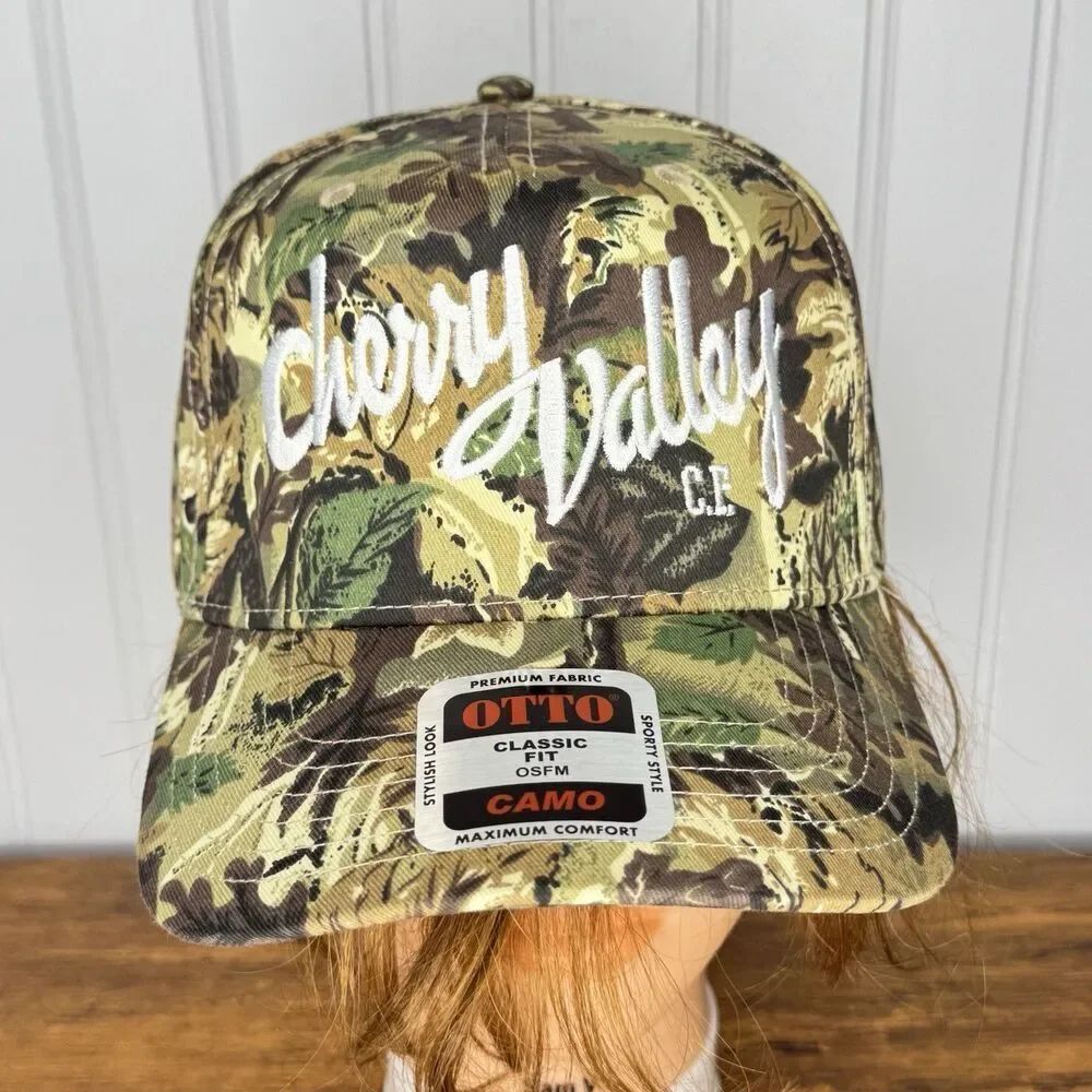 Carter Faith Cherry Valley COUNTRY MUSIC Otto Camo Trucker SnapBack Hat Cap OS